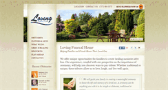Desktop Screenshot of lovingfuneralhome.com