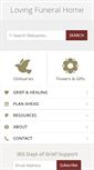 Mobile Screenshot of lovingfuneralhome.com
